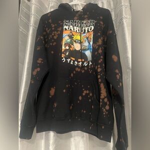 Naruto Graphic Black and Brown Hoodie
